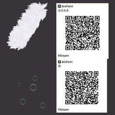 the qr code is displayed next to an image of a bird's tail