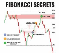 the fibonaci secrets chart with different levels and numbers on it, as well as