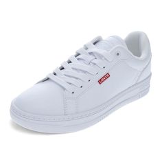 PRICES MAY VARY. Durable synthetic leather uppers Classic low-top sneaker design Lightly padded collar and tongue for extra comfort Lightly cushioned footbed for long-lasting support Durable rubber outsole for added traction Sneaker Design, Levis Women, Designer Sneakers, Synthetic Leather, Sneakers White, Low Top, Sneakers Fashion, Top Sneakers, Carry On