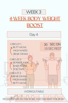 a poster with instructions for how to use the bodyweight coach's workout plan