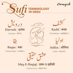 an english and arabic language poster with some words in different languages, including the word suft