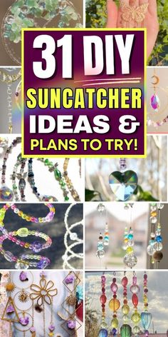 the cover of 31 diy suncather ideas and plans to try out them