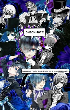 anime collage | Tumblr Ciel Anime, Anime Collage, Black Butler Manga, Fate Stay Night Anime