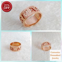 Personalized Name Ring,Gold Modern Letters Ring,Wedding Date Ring,Band Ring,Spray Paint Font Ring,Engraved Monogrammed Ring,Custom Jewelry #SilverMonogramRing #3InitialRing #WeddingDateRing #ChristmasGift #MonogramInitials #SterlingSilverRing #PersonalizedRing #MonogramRing #SilverBandRing #GoldBandRing Customized Engraved Promise Ring, Customized Wedding Rings, Customized Gold Engraved Wedding Ring, Customized Engraved Wedding Ring, Customized Engraved Round Wedding Ring, Customized Engraved Round Ring For Wedding, Customizable Initial Ring For Wedding, Custom Name Initial Ring For Wedding, Customizable Round Band Jewelry For Wedding