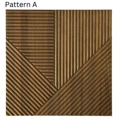 the pattern is made up of several different shapes and sizes, including diagonal stripes on brown paper