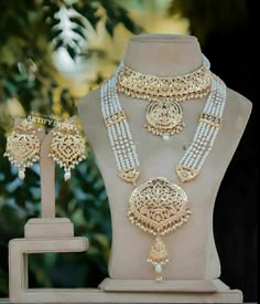 Rani Har Gold, Wedding Jewllery, Pearl Rani Haar, Rani Har, Punjabi Traditional Jewellery, Kundan Jewellery Bridal, Rani Haar