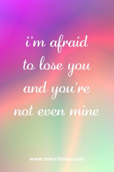 I'm afraid to lose you and you're not even mine #love #relationship #pinquote #quote #quotes #sayings Im Into You Quotes, I Just Met You Quotes Feelings, Just Let Me Love You Quotes, Let Me Love You Quotes, Afraid To Love Quotes, Meeting You Quotes, Losing You Quotes