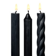 Black Taper Candles, The Feathered Farmhouse Candle Tapers, Black Taper Candles, Summer Book Club, Barware Accessories, Black Candle, Taper Holders, Native Shoes, Black Candles, Candle Vase