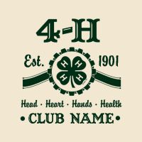 4-H Club T-Shirt Design Ideas from ClassB 4-h Poster Ideas, Camp Branding, Acro Stunts, 4 H Clover, Community Service Ideas, 4h Projects, 4 H Club, Camp Brand, Hand Health