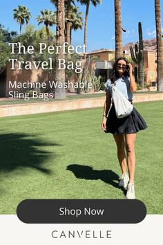 The Canvelle Sling Bag is good as new, every day. Shop our machine washable, waterproof travel bags Perfect Travel Bag, London Hotels, Wide Straps