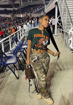 Hbcu Outfits, Homecoming Outfit, Homecoming Outfits, Swag Outfits For Girls, Camo Pants