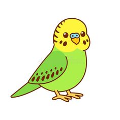 a green bird with yellow feathers and blue eyes on a white background royalty image stock illustration