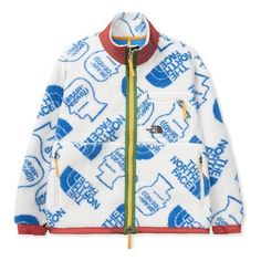 Men's THE NORTH FACE x Brain Dead Crossover Full Print polar fleece Jacket White NF0A52A1-WE9 Polar Fleece Jacket, Chica Cool, Brain Dead, White Jacket, North Face Mens, Polar Fleece, Zip Sweatshirt, Vintage Sweatshirt, Fleece Jacket