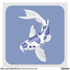 a blue and white koi by finenerrocesions on devie com