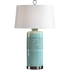 RILA AQUA BLUE CERAMIC OVAL LAMP Alcove Lighting, Teal Table Lamps, Teal Table, Uttermost Lamps, Green Table Lamp, Ceramic Lamps, Transitional Table Lamps, Green Table, Decorative Table Lamps