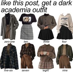 Academia Aesthetic Outfit, Dark Academia Outfits, Dark Academia Outfit, Dark Academy, Academia Outfits, Dark Academia Clothes, Academia Clothes, Academia Style, 가을 패션