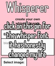 a pink poster with the words whisperer on it