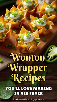 wonton wrapper recipes you'll love making in an air fryer ebook