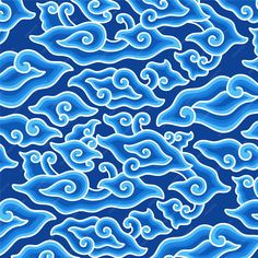 an abstract blue and white background with wavy waves on it's surface, as well as