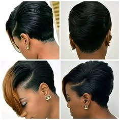 Short Relaxed Hairstyles, Short Hair Designs, Black Hair Short Cuts, Short Shaved Hairstyles, Short Hair Images, Natural Hair Short Cuts, African Hair Braiding Styles, Short Hair Pixie Cuts, Quick Weave Hairstyles