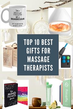 10 Gifts for Massage Therapists - The Massage Business Mama Therapist Marketing, Mindfulness Therapy, Massage Business, Licensed Massage Therapist, Essential Oils For Massage, Fruit Infused Water Bottle, Essential Oil Storage, Alternative Healing, Oil Storage