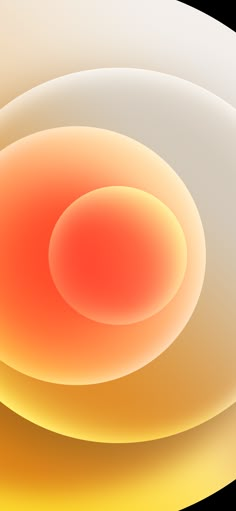 an orange and yellow abstract background with some circles in the bottom right hand corner,