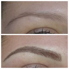 Natural Microblading Eyebrow Shapes, Natural Looking Microblading Eyebrows, Natural Microblading Eyebrows Brown, Microblading Eyebrows Before And After Blonde, Dark Blonde Microbladed Eyebrows, Dark Brown Microbladed Eyebrows, Round Eyebrows, Short Eyebrows