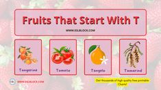 the fruits that start with t