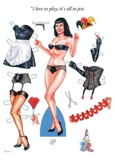 Pin Doll, Bettie Page, Pin Up Art, Vintage Pinup, Paper Toys, Paper Models