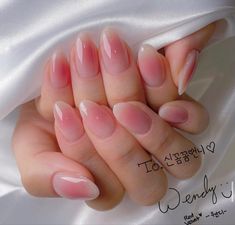 Plain Jelly Nails, Pearly Nails, Japanese Gel Nails, Idol Nails, Asian Nails, Anime Nails, Claw Nails, Simple Gel Nails