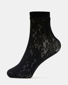 Upgrade your sock collection with our RICH SOCKS. These stylish black anklet socks feature an elegant allover lace design that adds a touch of sophistication to any outfit. Crafted with comfort in mind, these socks provide a snug fit and are perfect for everyday wear. Elevate your sock game today! Allover lace quarter Black Lace Socks, Black Anklet, Sock Collection, Lace Socks, Sock Game, Lace Design, Steve Madden Shoes, Snug Fit, Black Lace