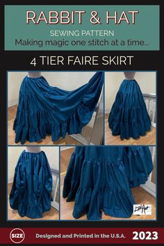 the instructions for how to make a ruffled skirt