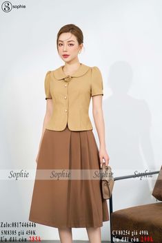 Long Skirt Top Designs, Long Skirt And Top, Semi Formal Outfit, Stylish Short Dresses, Women Blouses Fashion, Myanmar Dress Design, Dresses Ideas, Business Dresses, Casual Chic Style