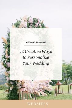 Here's our 14 creative ways to personalize your wedding! Fun Wedding Ideas Unique, Vintage Eclectic Wedding, Wedding Lounge Seating, Wedding Personal Touches, Fun Wedding Activities, Wedding Reception Styling, Fun Signage, Original Wedding Ideas, Memorable Wedding Ideas