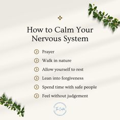 Somatic Symptoms, Natural Pain Relief Inflammation, Ways To Calm Your Nervous System, How To Calm Yourself Down When Nervous, Affirmations To Calm Nervous System, Calm Nervous System, Calm Your Nervous System