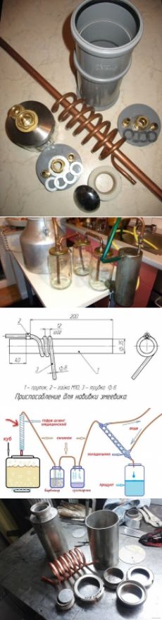 two pictures show the process of making pots and pans with metal parts in them