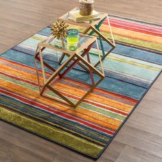 Mohawk Home New Wave Rainbow Multi Area Rug Main Mint Room, Fringe Rugs, 5x8 Area Rugs, Rainbow Rug, 6x9 Rugs, Boho Area Rug, Orange Area Rug, Ornament Ideas, 8x10 Area Rugs