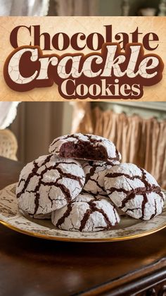 These classic chocolate crackle cookies are a holiday favorite! With their fudgy center and crackled powdered sugar top, they’re both beautiful and delicious. Perfect for cookie exchanges or a festive treat at home, these cookies are sure to impress. Best of all, they’re easy to make and can be prepped ahead of time. #ChocolateCrackleCookies #HolidayBaking #ChristmasCookies #FudgyCookies #CookieRecipes Cinnamon Crackle Cookies, Chocolate Crackle Cookies Recipes, Chocolate Crackles Recipe, Chocolate Crackle Cookies, Cracked Cookies, Chocolate Crinkle Cookies Recipe, Crackle Cookies, Cold December, Chocolate Crackles