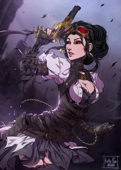 Steampunk Art Characters, Lady Mechanika, Steampunk Characters, Steampunk Artwork, Art Steampunk, Steampunk Art