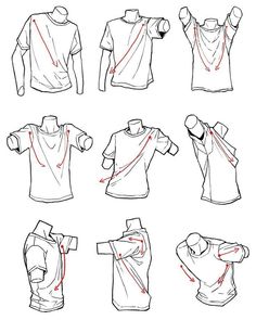 the instructions for how to wear a t - shirt