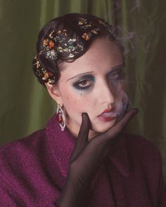 1920s Cabaret Makeup, Editorial 1920s Makeup, Drag Makeup Photography, 20s Photoshoot, Cabaret Goth Makeup, 1920s Makeup Magazine, Victorian Makeup