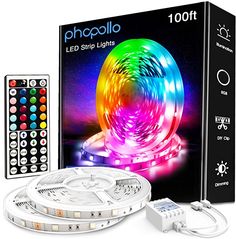 the package includes an led strip and remote control