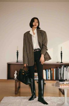 Plaid Blazer Outfit, Casual Outfit Inspiration, Estilo Preppy, Outfits Fall, Blazer Outfits, Inspired Outfits, Mua Sắm, Work Wardrobe