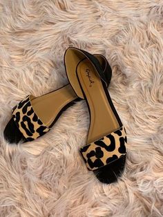 Sassy Flat with Animal Flare Leopard Print Shoes Outfit, Canvas Slip On Shoes, Leopard Print Shoes, Leopard Shoes, Cute Flats, Animal Print Fashion, Stylish Sandals, Work Shoes, Shoe Style