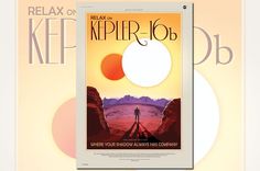 a poster with an image of a person standing in front of the sun, and text reading relax on klipier - job where your shadow always has companion