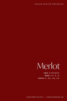 Merlot Deep Red Colour Palette Inspiration For Your Next Design Project Merlot Wedding Colors, Color Code Palette, Red Color Names, Red Logo Design, Shades Of Red Color, Pantone Red, Colour Palette Inspiration, Pantone Colour Palettes, Merlot Color