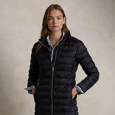 Designed to keep you comfortable warm and dry this quilted coat unites water-repellent fabric with a two-way zip closure and an insulating fill. It packs into its own pocket for convenient storage and transport. Quilted Coat, Water Repellent Fabric, Outerwear Coats, Outerwear Women, Outerwear Jackets, Repellent, Water Repellent, Top Brands, Jackets & Coats