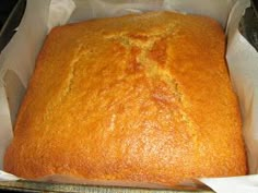 a loaf of bread sitting on top of a pan