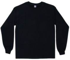 Winter Long Sleeve T-shirt With Ribbed Cuffs, Casual Long Sleeve T-shirt For Winter, Winter T-shirt With Ribbed Cuffs And Crew Neck, Winter Streetwear Solid Color T-shirt, Basic Black T-shirt For Winter, Solid Color T-shirt For Fall Streetwear, Plain Long Sleeve Tops For Streetwear, Basic Long Sleeve Tops With Ribbed Collar, Winter Long Sleeve Plain T-shirt