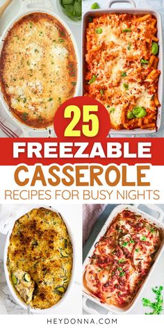 Freezer cooking casserole recipes Best Meals To Freeze, Freezable Casseroles, Frozen Casserole Recipes, Freezable Meal Prep, Meals That Freeze Well, Freezer Casseroles, Casserole To Freeze, Best Freezer Meals, Freezer Dinners